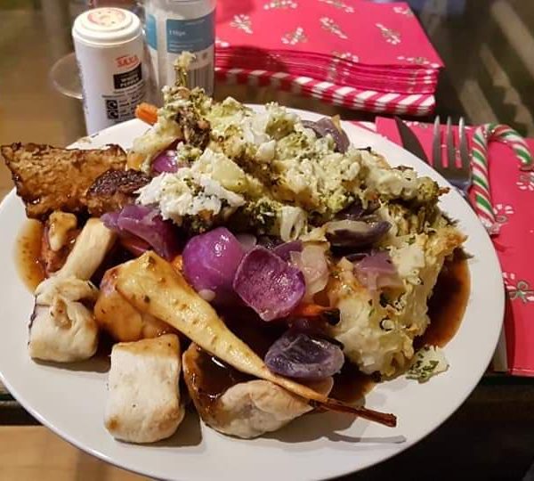 A mountain of Christmas day dindins!