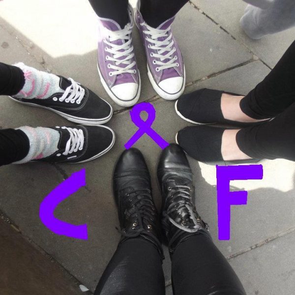 During our charity walk