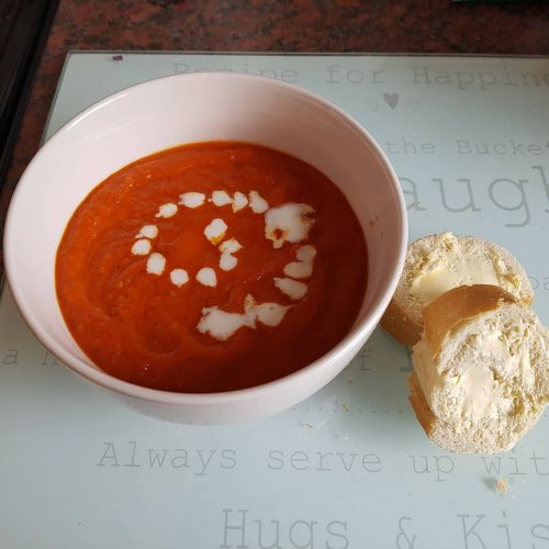 Warming Homemade tomato & Pepper soup